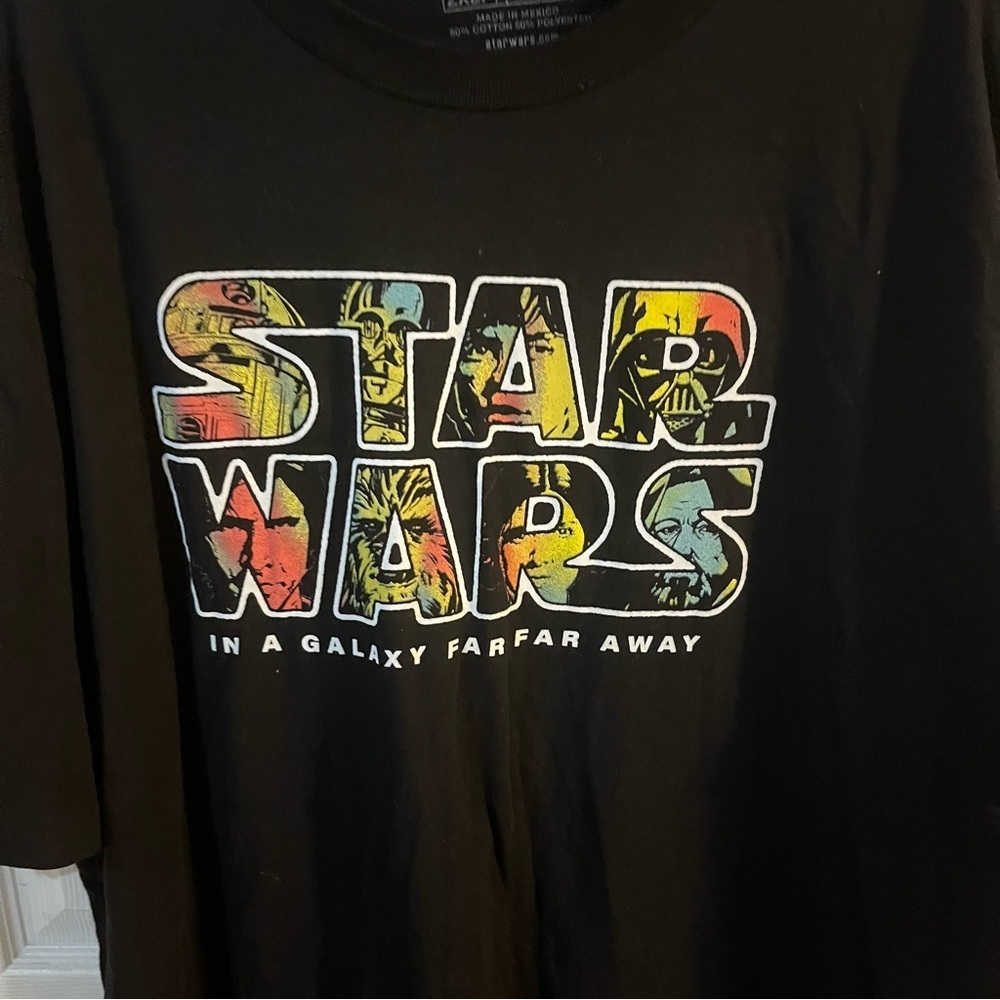 Star Wars Black Graphic T-Shirt - Picture 2 of 4